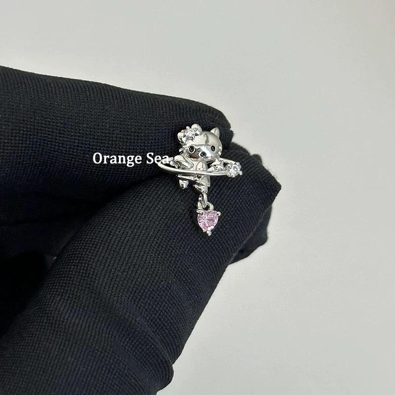 

Super Wai Kt CollectionShu Sweet Cool Spice Girl Ear Bone Cochlear Nail Cute Cat Earrings Earrings