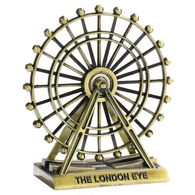 European Style Retro Zinc Alloy Ferris Wheel Ornaments Creative Home Rotating Metal Decoration Ferris Wheel Furnishings