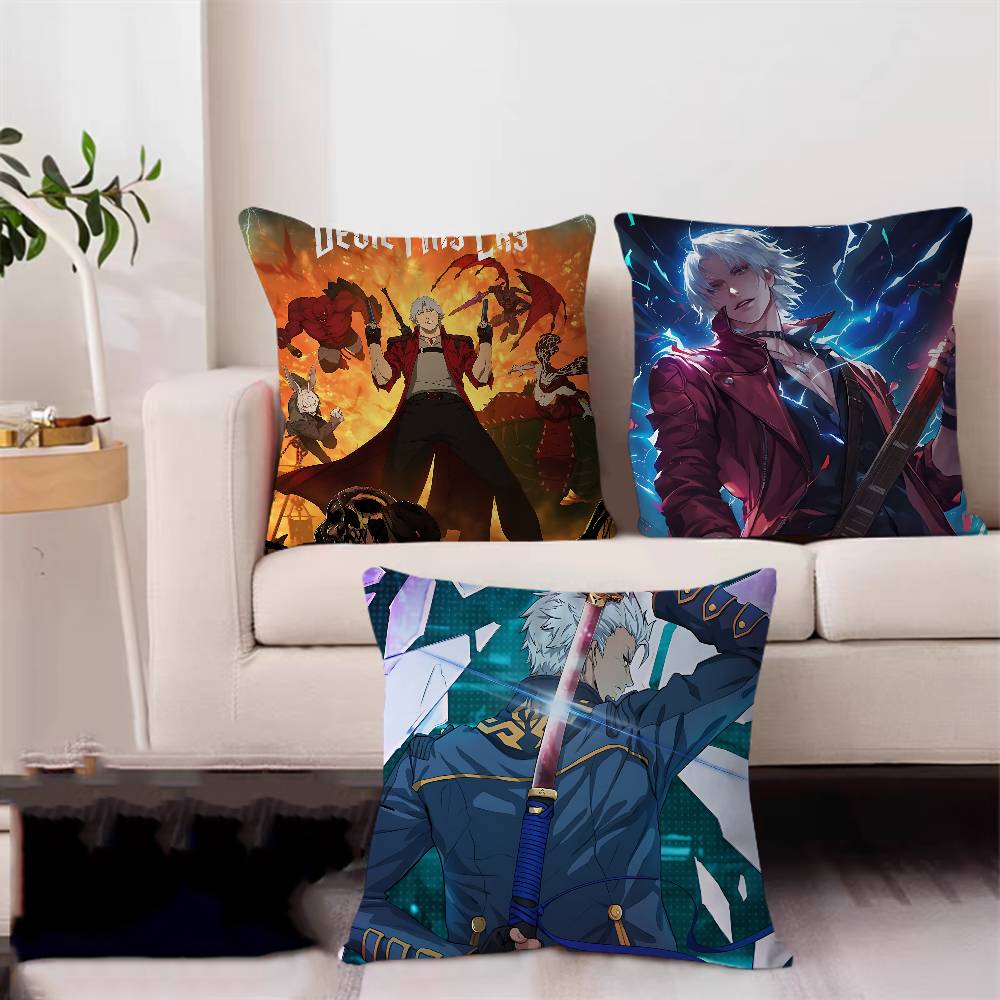 D-Devil May CryS Cushion Cover Decorative Pillow Sofa Home Decor Case Pillow Cases