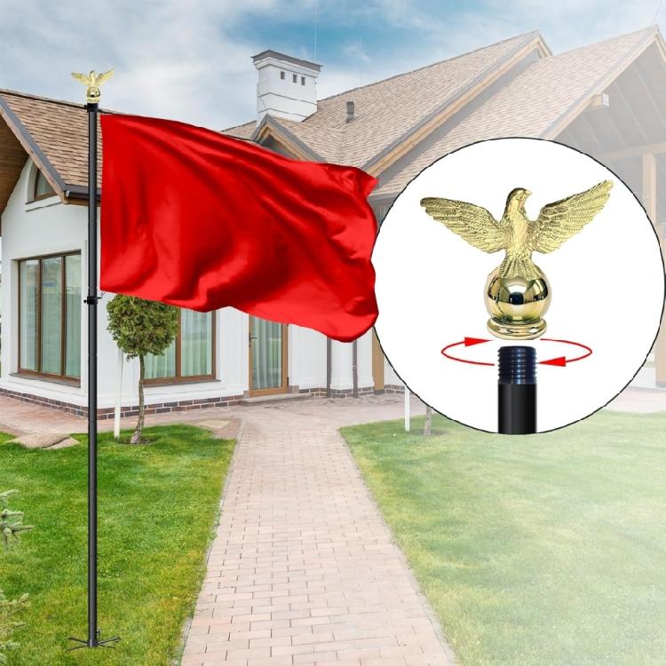 Goldene Falken Fahnenmastspitzen Wetterfester Kunststoff Einfache Schraubmontage Kompatibel mit Außen-Fahnenmasten
