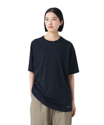 Polartec Power Dry Short Size M T-Shirt CS-26SU010 T-shirt, Sleeve, Men's/Women's, BLACK,