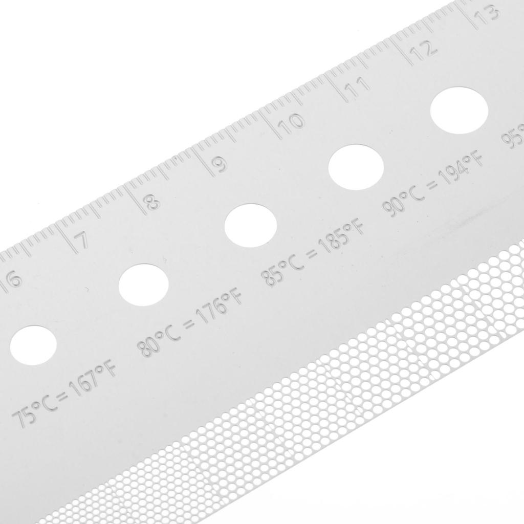 Coffee Ground Measuring Rulers, Coffee Ground Comparison Marker Coffee Powder Size Scale for Coffee Maker Home Cafes Bars