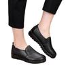 Mom shoes foreign trade soft sole comfortable deep mouth single shoes non-slip women's leather shoes round head large size flat women's shoes