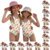 Costume Intero da Bambina Estate Stampa Hawaiana Costumi da Bagno Leggeri Comodi per Bambini Festa in Piscina Attività Acquatiche