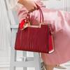 Red handbag for mothers, 2024 new model, large capacity, fashionable handbag for middle-aged women, wedding bag, crossbody bag for mother-in-law