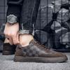 Board shoes men's European station men's shoes men's board shoes low-top plaid lace-up casual shoes versatile shoes men's trendy men