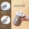Stainless Steel Insulated Coffee Thermos Mug Leak Proof Double Wall Vacuum Travel Mug Tumbler Cup with Flip Lid Straw for Home