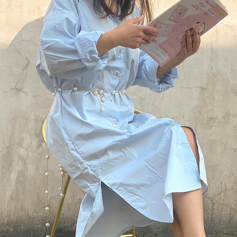 Women'S Pearl Waist Chain Dress Wedding Dress With Waist Chain Xiaoxiang Decorative Fine Belt Sweater Chain