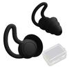 1 Paire Bouchons d'Oreilles en Silicone Réduction du Bruit Lavables Imperméables Doux Réutilisables Protection Auditive Concerts Travail Étude Sommeil Bouchons d'Oreilles Silencieux