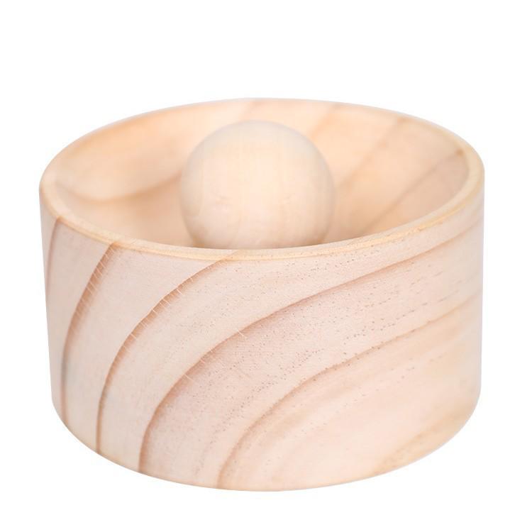Drevený valček na cesto na knedle - Nepriľnavý, Okrúhla forma na domáce knedle