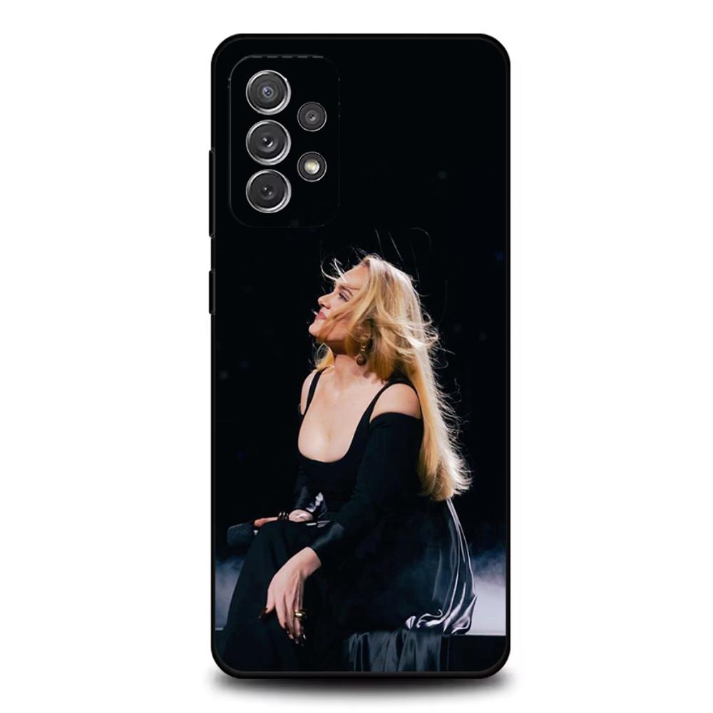 Singer A-Adele Phone Case For Samsung S25,S24,S21,S22,S23,S30,Ultra,S20,Plus,Fe,Lite,Note,10,9,5G Black Cover
