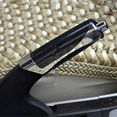 SHUNWEI SD-2002 Car Auto Universal Fibră de Carbon Plastic Anti-alunecare Husa frână de mână de parcare Manșon negru cu bandă autocolantă