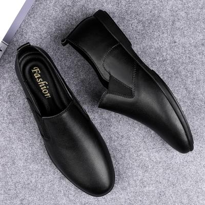 Brand Men's Leather Casual Shoes Classic Flat Loafers Spring New Massage Sole Men's Business Work Shoes Comfortable