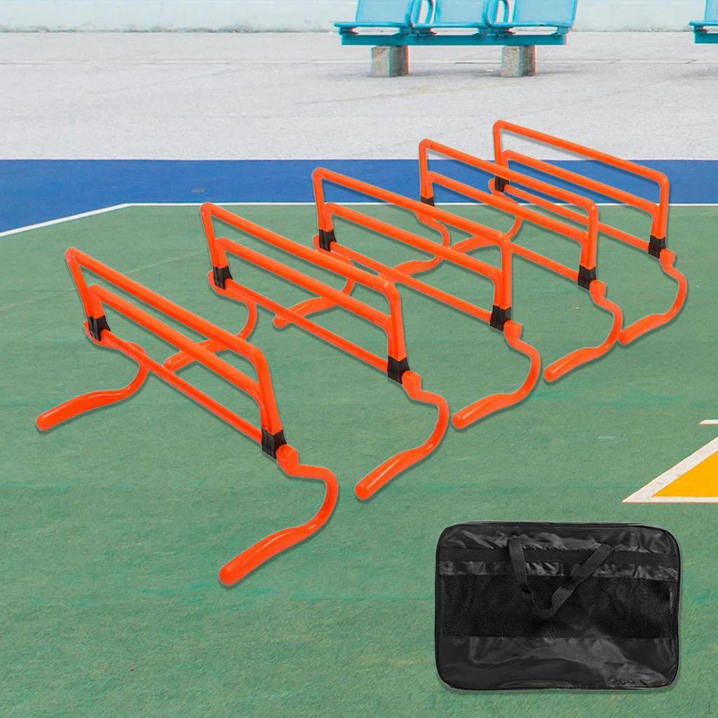 5Pcs Agility Hurdles Adjustable Height Speed Training Equipment for Hurdle Football