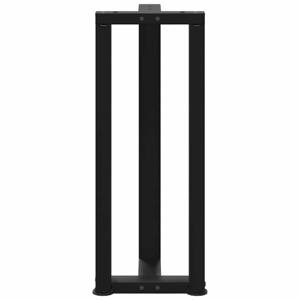 Vidaxl Nogi Do Stołu Konsolowego, 2 Pcs., Czarne, 38X25X(72-73) Cm