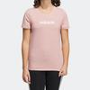 Adidas Neo Letter Logo Printed Breathable Short Sleeve T-Shirt Women Tops Pink HE4532