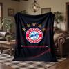 Couverture polaire Thème Bayern Munich Couverture pelucheuse Douce et confortable Pour Chambre à coucher Canapé Voyage
