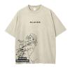 Anime Inosuke Tshirts Oversized Vintage Washed KKimetsu No Yaiba T Shirt Tanjirou Zenitsu Kyoujurou Tops Tees Man  Cotton