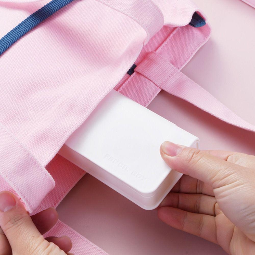 High Quality Plastic Pencil Case Portable Large Capacity Stationery Case Pen Box Elementary Students