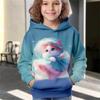 Kinder Jungen Mädchen Hoodie Tops Katzenaufdruck Frühling Herbst Aufdruck Sweatshirt Kleinkind 3-12 Jahre Freizeit Outdoor Kleidung Mantel Kleidung
