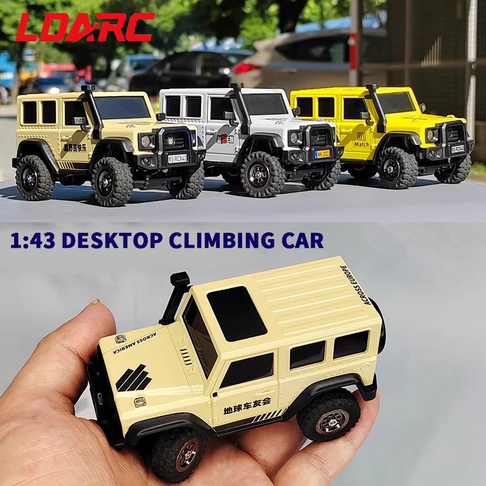 LDARC X43 1:43 Crawler RC Car Simulation Full Time 4WD Climbing Vehicle Toy Desktop Crawler Remote Control Toys RTR Kit Toys