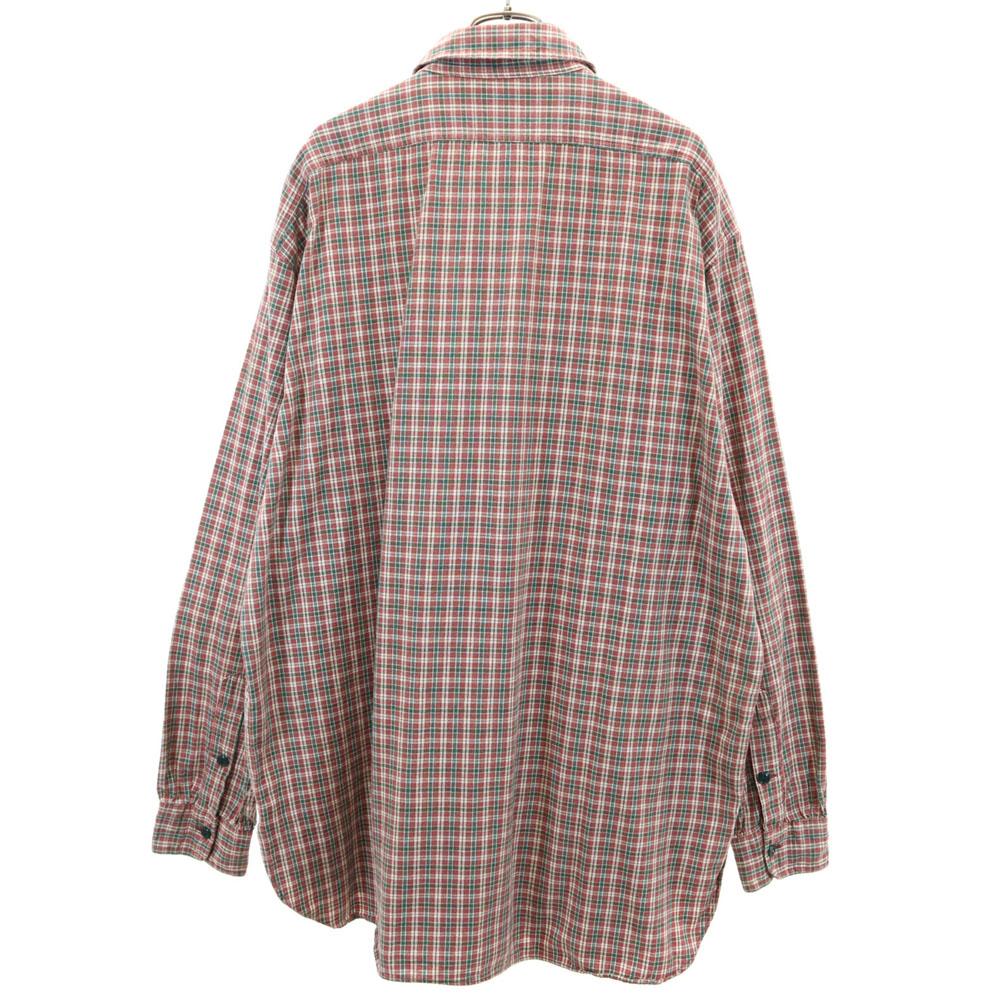 RRL 90s Initial Tag Red 3 Stars Old Check Pattern Long Sleeve Shirt L Men's Used