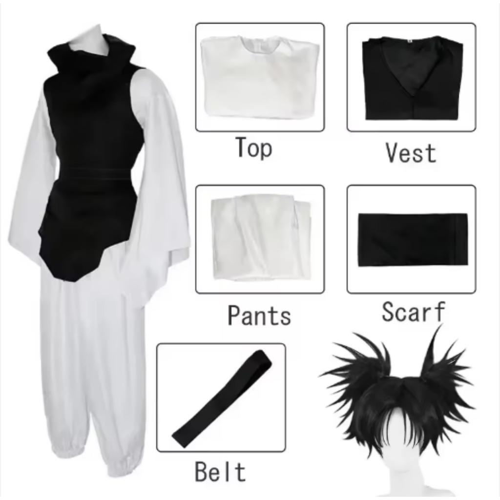 Anime Jujutsu Kaisen Cosplay Costume Choso Kaisen Top Vest Pants Uniform Outfit Anime Roleplay Suit Halloween Carnival Clothes