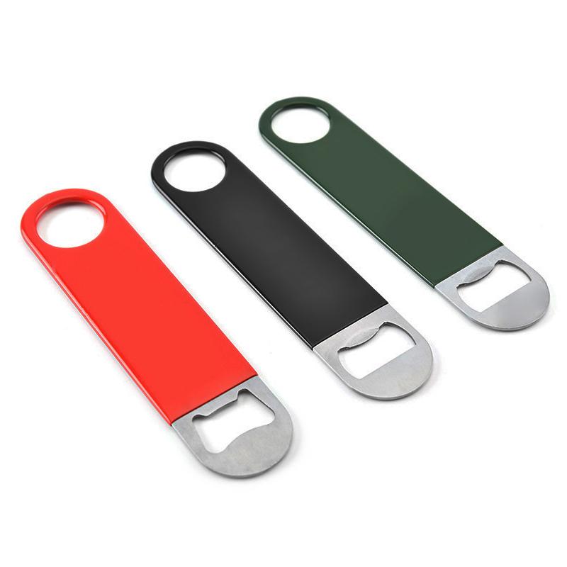 Bartender Bottle Opener Beer Bottle Openers Rubber Coated Stainless Steel