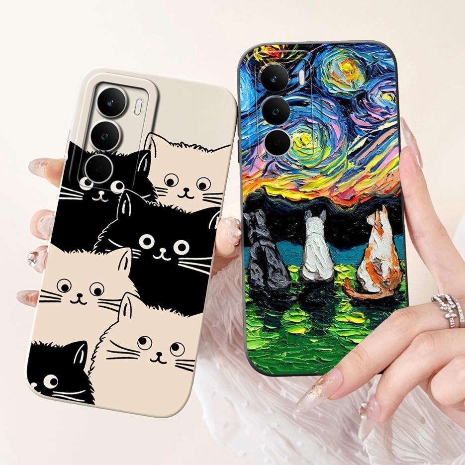 For Realme C75 Case RMX3941 Cute Cat Dinosaur Cartoon Cover Soft TPU Phone Case For Realme C71 C 75 RealmeC75 X C75X Fundas Bags