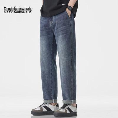 Mark Fairwhale Men's Retro Loose Straight Cropped Jeans 2025 New Collection