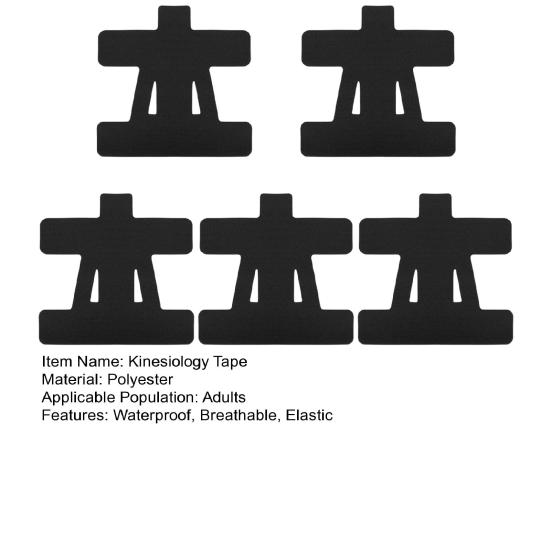 5/10 stk. forhåndskuttet kinesiologitape for skuldersmerter, pustende, vanntett, elastisk atletisk tape for skulderstøtte og stabilitet