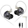 KZ Gale Wired Earphones with HiFi Deep Comfortable Super Linear Driver IEM for Compatible with Decks Mic, Bass, Fit, Gaming,