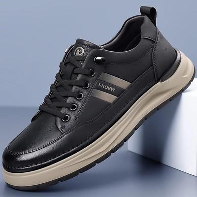 Xijue Bull 2025 Automne/Hiver Chaussures Décontractées en Cuir pour Homme - Semelle et Tige Souples