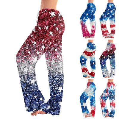 Pantalones Casuales Holgados Informales Estampados para Mujer