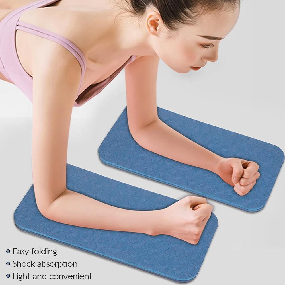 2Pcs Soft TPE Yoga Knee Pad Support Protective Pad Cushion Pad For Elbow Leg Arm Balance Exercise Fitness Workout Yoga Mat
