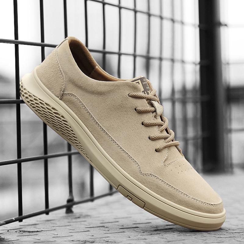 Fashion Italian Casual Leather Lace Up Outdoor Comfy Jogging Shoes Flat Designer Office Oxford Shoes2025 New Genuine Leather Board Shoes