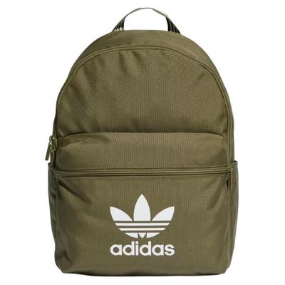Recycled Polyester Plain Weave Fabric Backpack Unisex Focal Olive Casual IS4361