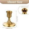 Vintage And Elegant Aluminum Tabletop Candlesticks Suitable For Valentine'S Day And Wedding Decorations