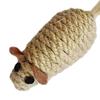 2Pcs Rope Mouse Cat Toys Rat Shape Cat Chew Toy with Feather Tail Interactive Kitten Kicker Toys Stimulate Hunting Instincts for Indoor Cats