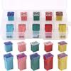 10 Piece Automotive Low and High/standard Box Fuse 20A 30A 40A 50A 60A Fuse Combination Kit for Pickup Trucks, Cars and SUV