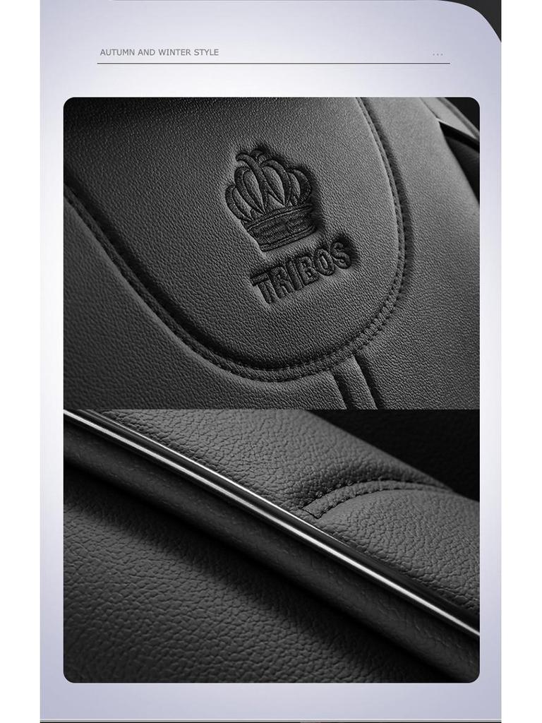 ZRV Fengshen AX7 Mach Edition Emgrand Thor Leather Car Seat Cushion - Universal Fit, Four Seasons, Eight-Pack Abs