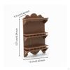 Dollhouse Wall Cabinet Vintage with Shelves Ornate Miniature