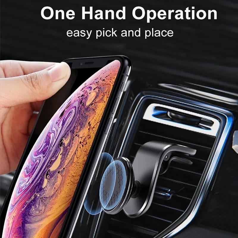 Magnetischer Autotelefonhalter, 360° drehbar, Auto-Lüftungsschlitz-Clip-Halterung, GPS-Navigationshalter, Smartphone-Unterstützung im Auto für iPhone Samsung