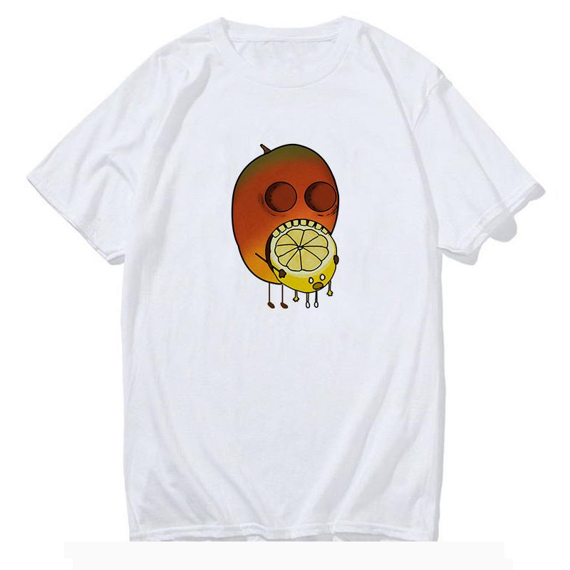 Acknowledgment Of A Specific Fruit Printed Unisex Short Sleeve Harajuku Tshirt Fruit Style Cute Tops Graphic