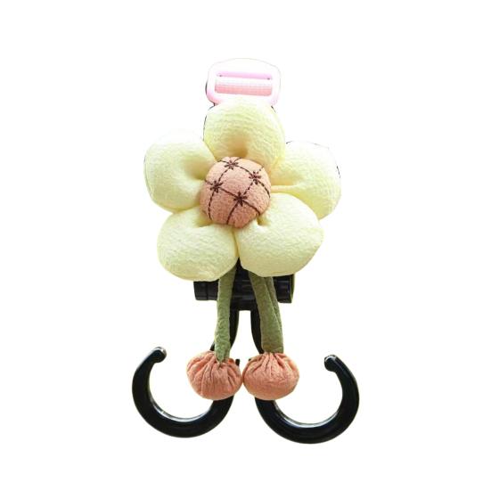 Flower Scooter Handlebar Mount Hook Adjustable Webbing Heavy Duty Scooter Electric Bicycle Handle Grip Hanger with Dual Hooks S F
