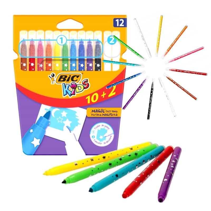 Bic Kids Magic Pens 10 Markers + 2 Erasers