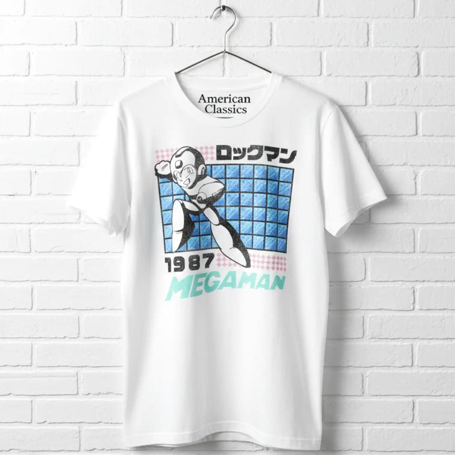 Megaman Japan 1987 Men s T Shirt M