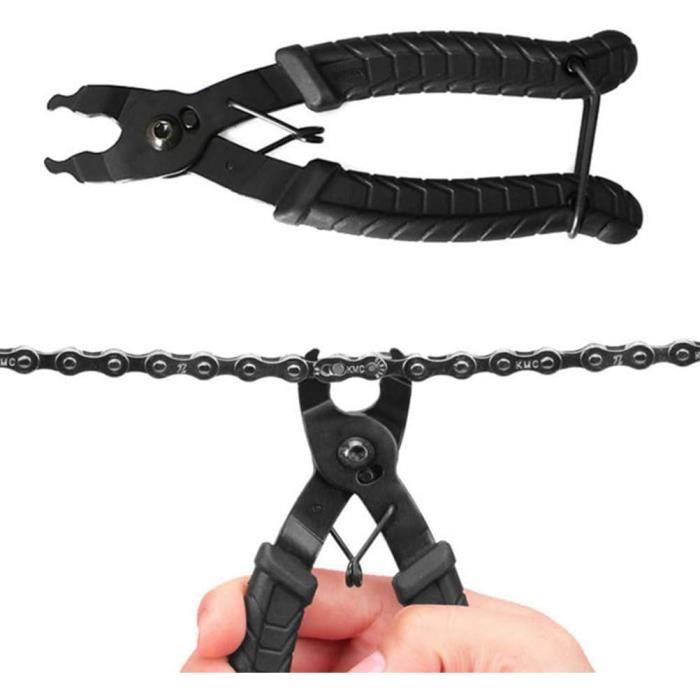 Outil de réparation de chaîne de vélo - Kit 9 en 1 - Pince coupe-chaîne - Diviseur de chaîne - Règle de mesure