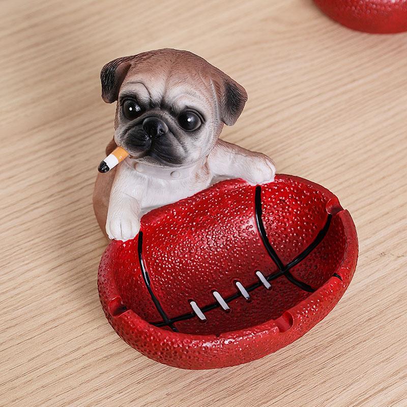 Creative Puppy Cat Dog Ashtray, Anti Fly Ash Ashtray, Home Living Room Office Funny Ashtray, Birthday Gift for Boyfriend