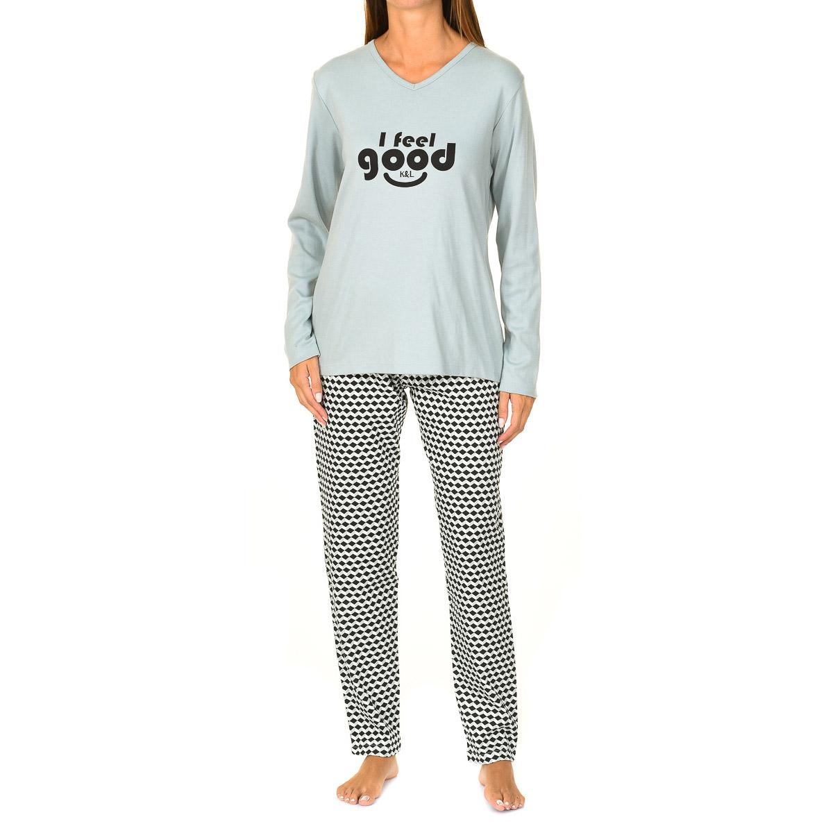 

Интерлок Зимняя хорошая пижама с длинными рукавами KL45156 женщина